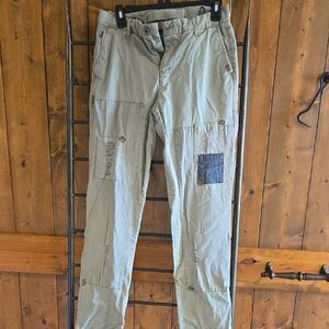 Casual Patchwork Pants - Green